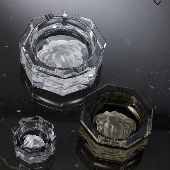 Versace Medusa lumiere ashtray 16 cm - Picture 4 of 9